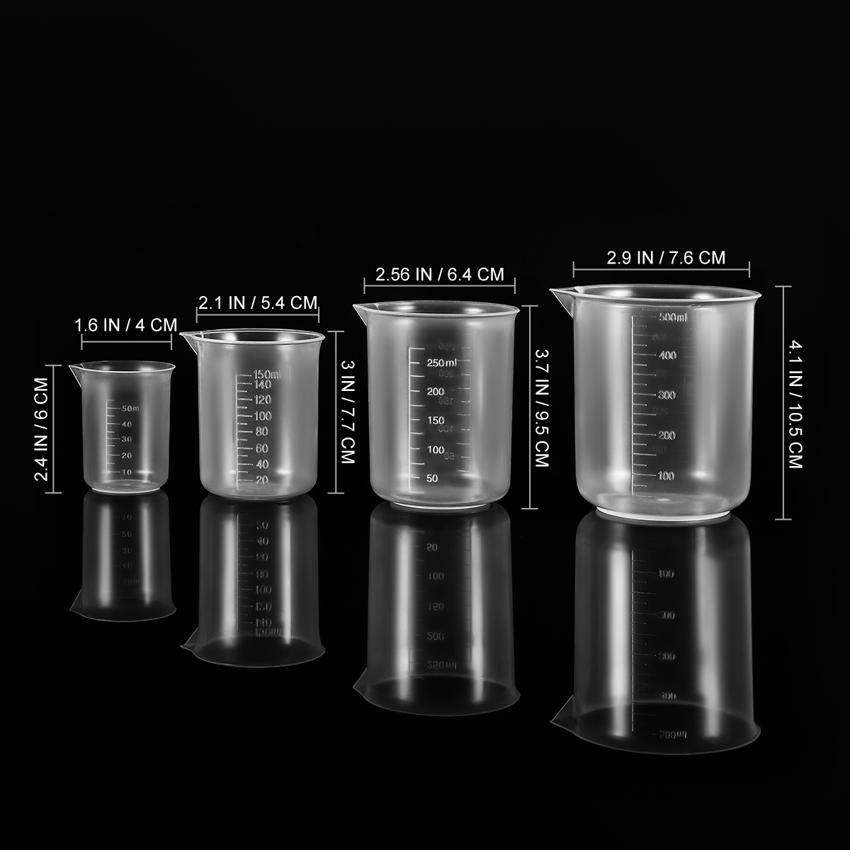 Plastic Cup 50Pcs - 4 個 50 ミリリットル 150 ミリリットル