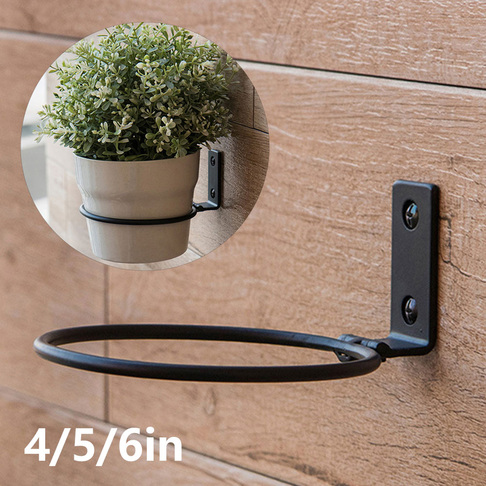 Flower Wall Panel - 植木鉢トレイ壁掛けポットリングホルダー金属プランターフックハンガー壁ブラケット植物収納ラック庭