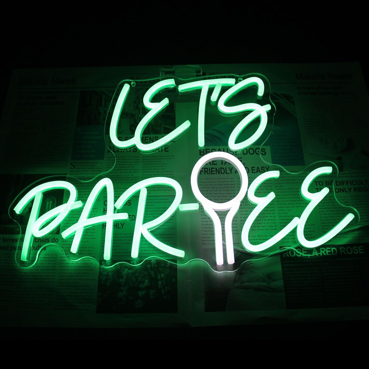 ゴルフボール型のネオンサイン、USB調光式LEDネオンライト - Neon Sign Party のレビューと価格