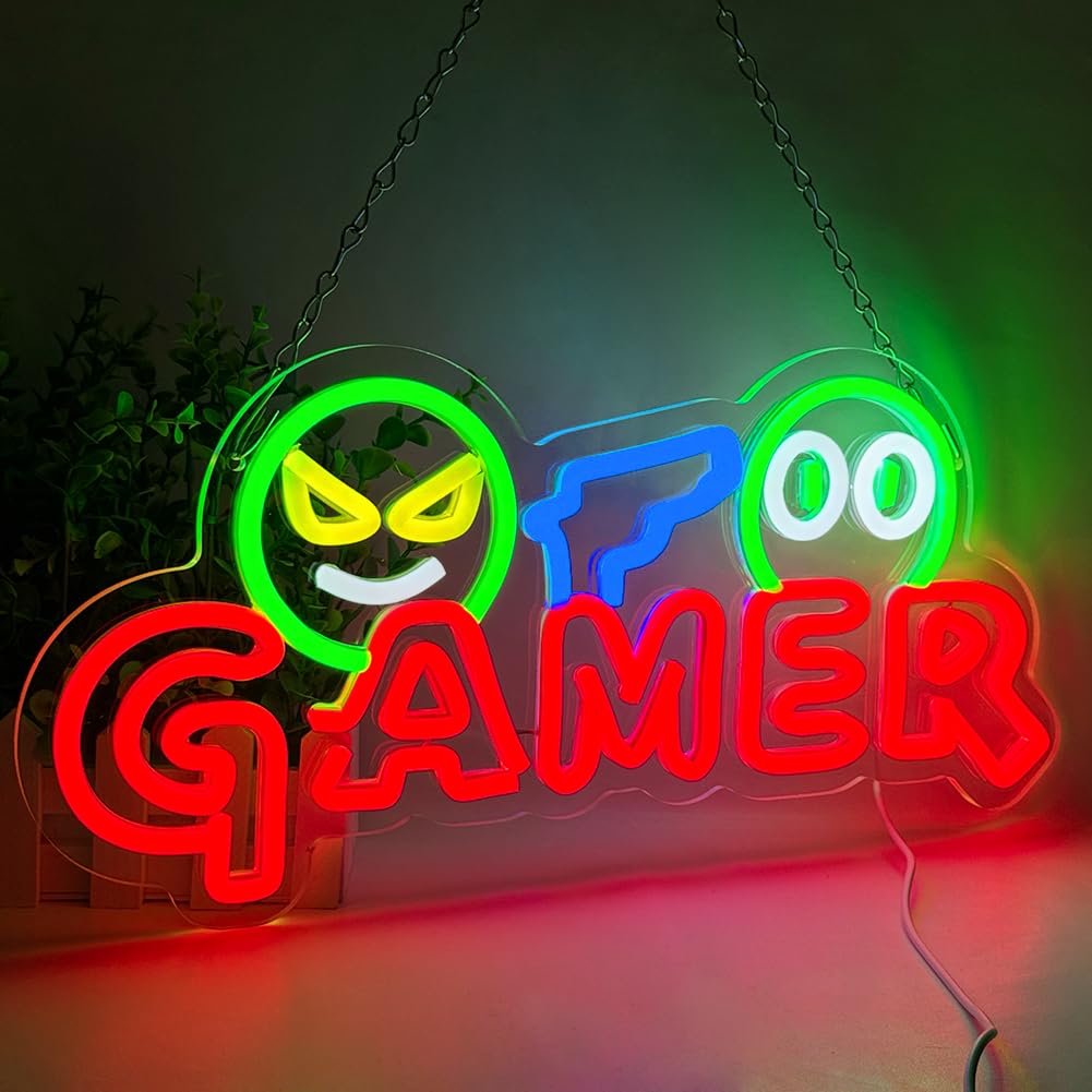 ゲーマー向けネオンサインLEDウォールライト、カスタマイズ可 - Neon Sign Party のレビューと価格