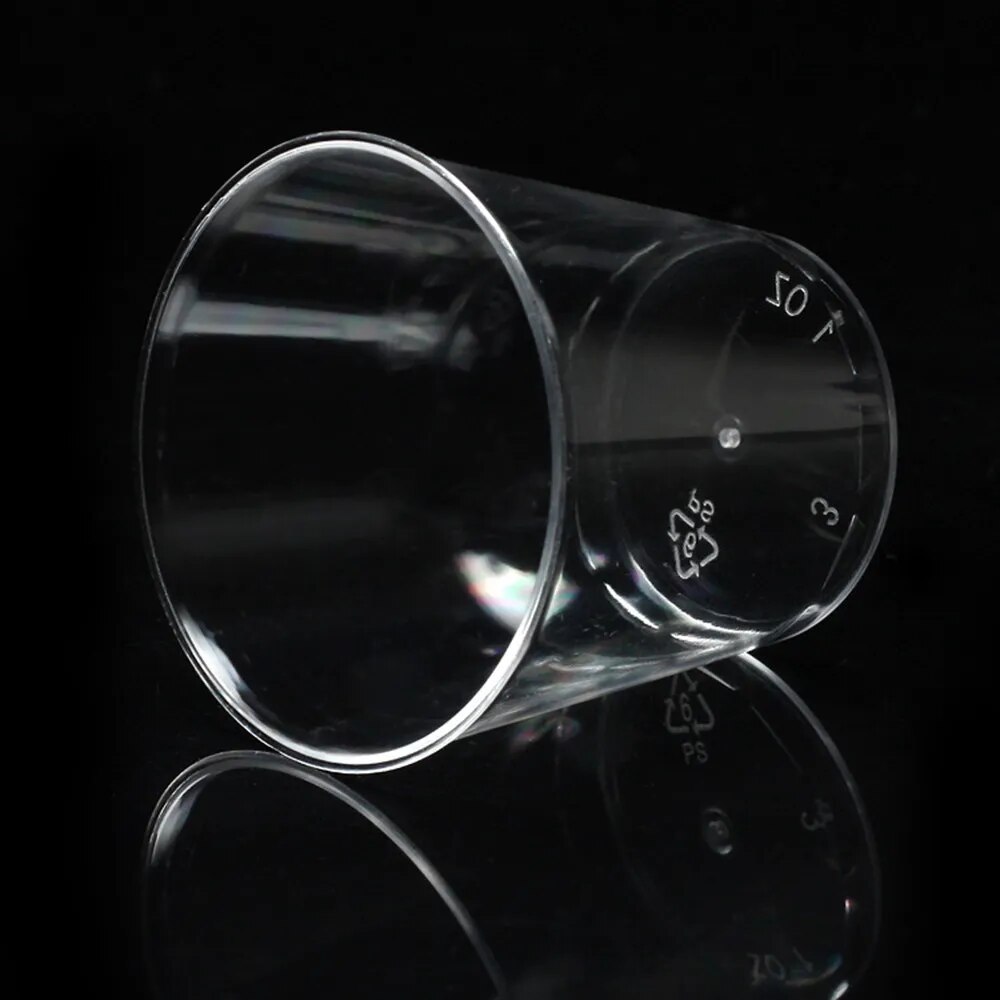 50 個 30 ミリリットル新しい使い捨て透明プラスチックカ - Plastic Cup 50Pcs のレビューと価格