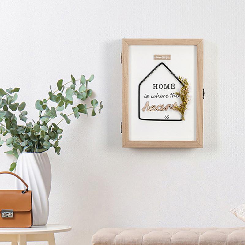 装飾的な壁掛けキーホルダー、オーガナイザーボックス、6フック - Flower Wall Panel のレビューと価格