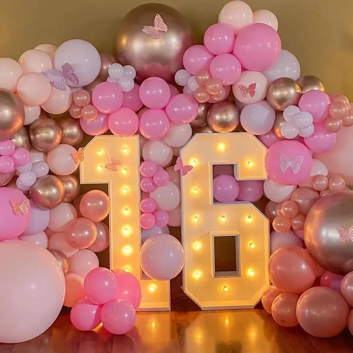 巨大な数字LEDライト 子供の誕生日パーティー 結婚記念日デ - Led Balloon Light のレビューと価格