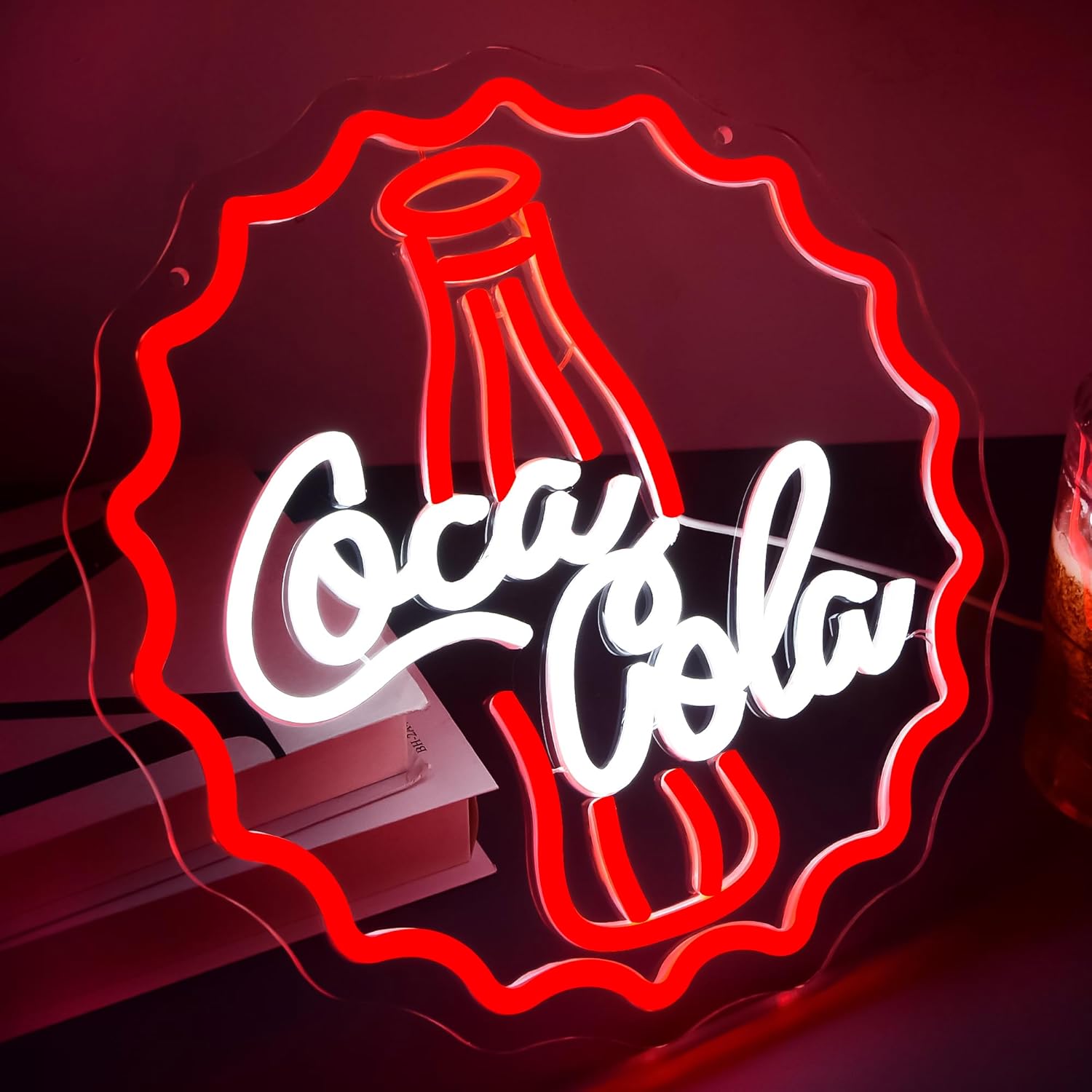 コーラネオンサインアートウォールライトUSB LEDネオンラ - Neon Sign Party のレビューと価格