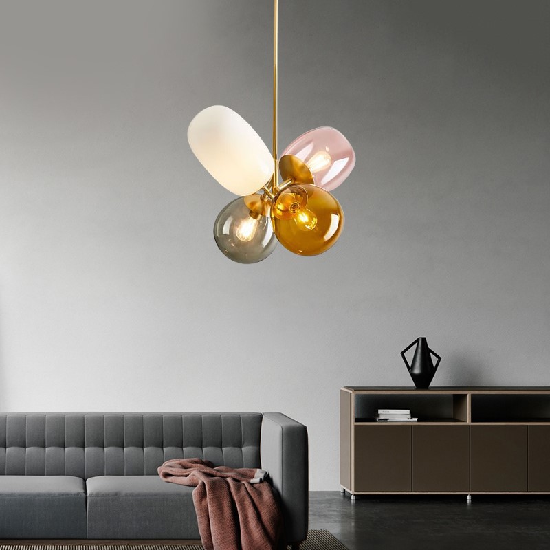 YEBMLP マカロンガラスペンダントランプバルーンカラフル - Led Balloon Light のレビューと価格