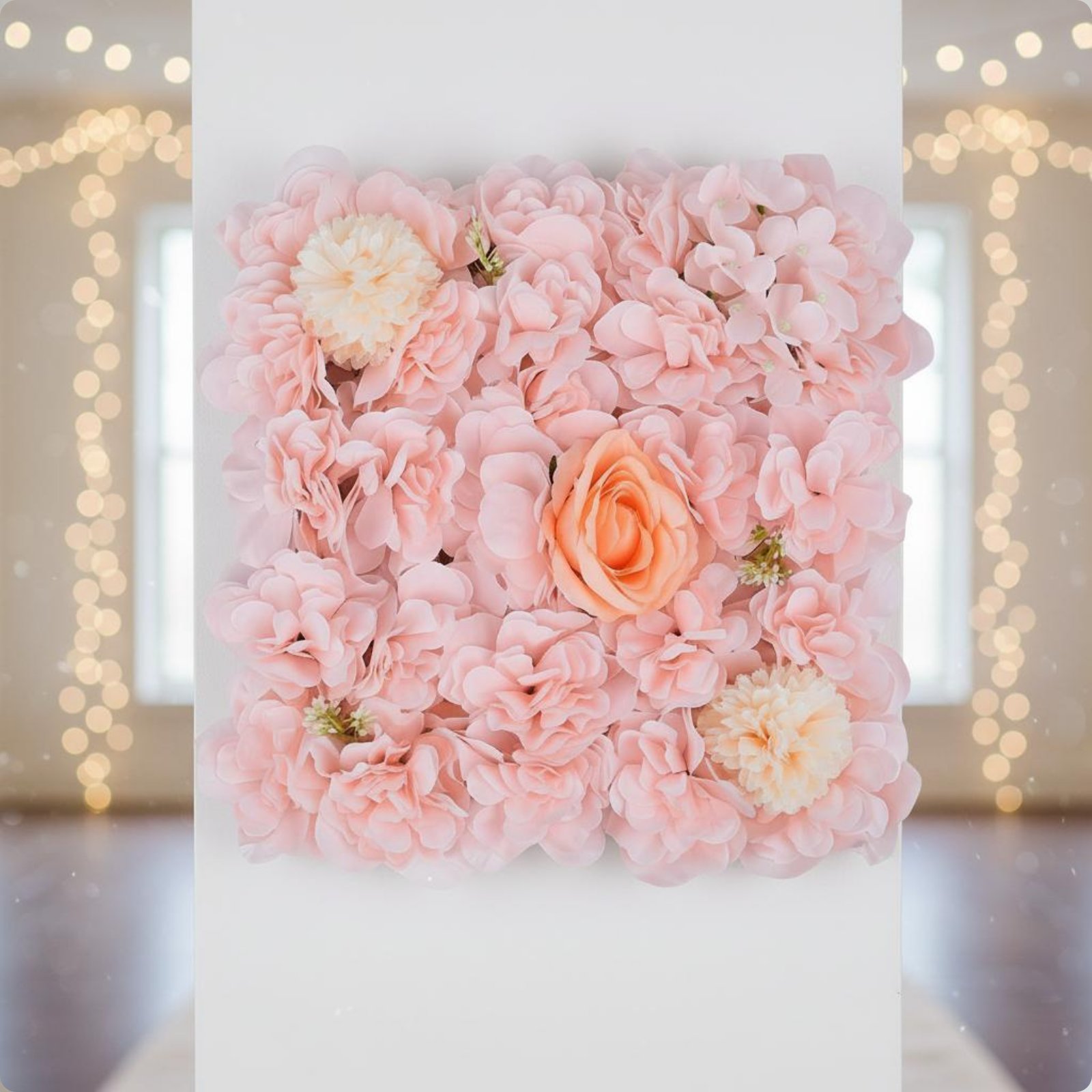人工花壁パネル 簡単組み立て 人工花壁背景 3Dフラワーバッ - Flower Wall Panel のレビューと価格