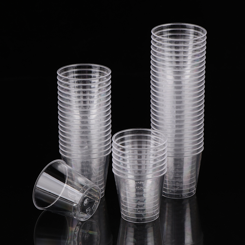 50 ピース/セット使い捨てカップ 30 ミリリットルミニク - Plastic Cup 50Pcs のレビューと価格