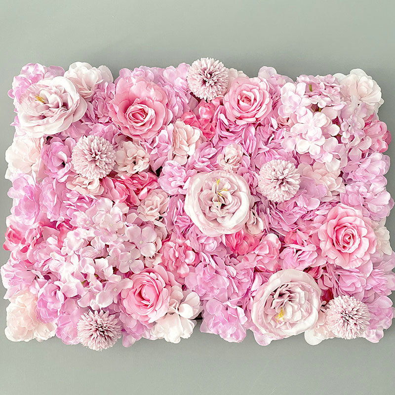 造花壁パネル,偽物の花,誕生日,クリスマスの装飾,紫,ピンク - Flower Wall Panel のレビューと価格