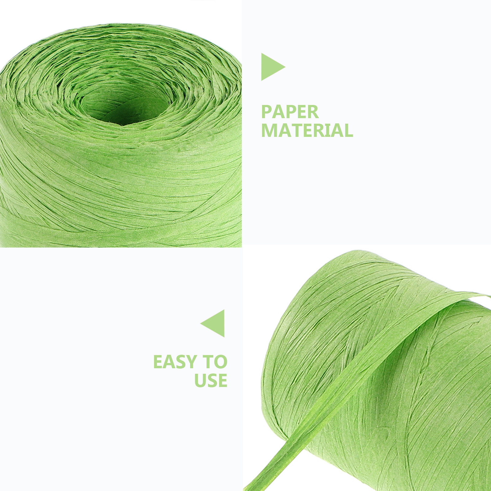 ラフィアペーパー製のカラフルな平紐装飾リボン、花束のラッピン - Papercraft Supply Ribbon のレビューと価格