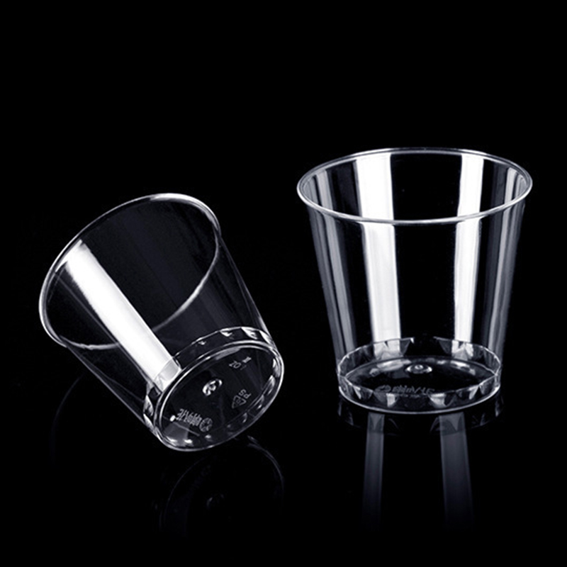 50個入り ミニクリアプラスチック使い捨てパーティーショット - Plastic Cup 50Pcs のレビューと価格