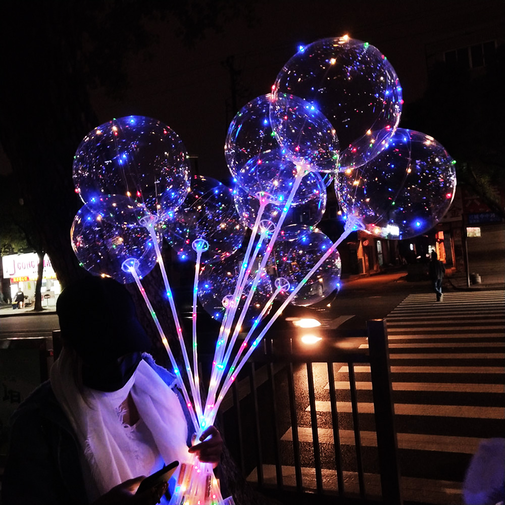 5/10/15/20 パック LED ライトアップボボバルー - Led Balloon Light のレビューと価格