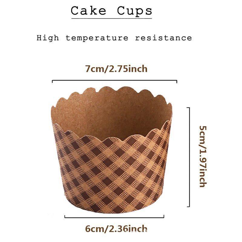 カップケーキ紙コップ、ラッパーベーキングカップセット、ベーカ - Plastic Cup 50Pcs のレビューと価格