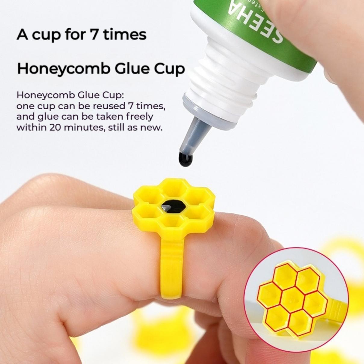 50個入りホルダーリングカップ、まつげエクステグルー用、ハニ - Plastic Cup 50Pcs のレビューと価格