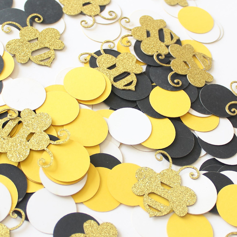 1セット カートゥーン蜂柄ペーパースクラップ ラウンドコンフ - Papercraft Supply Confetti のレビューと価格