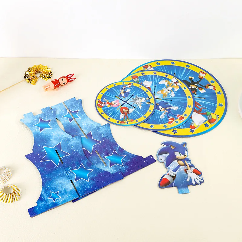 アニメソニック誕生日パーティーケーキラック3層デザートテーブ - Event Supplies のレビューと価格
