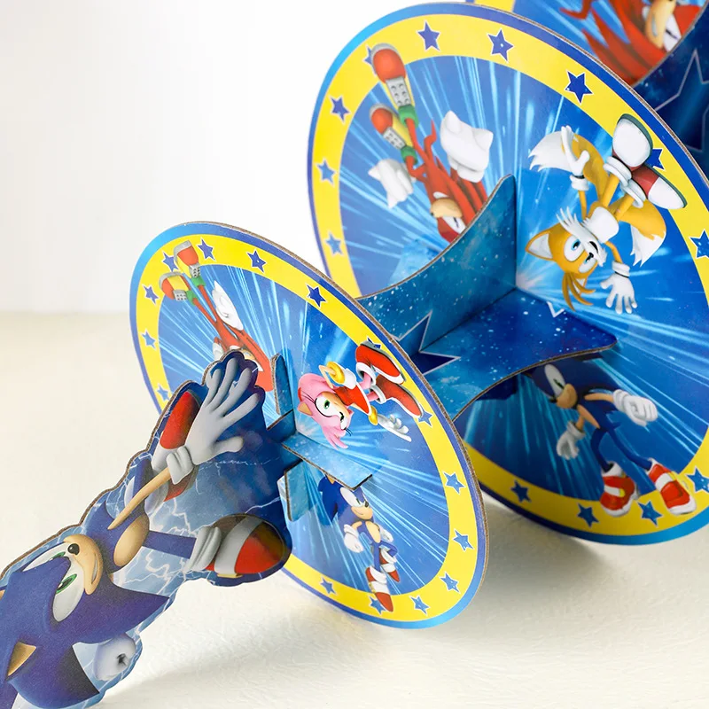 アニメソニック誕生日パーティーケーキラック3層デザートテーブ - Event Supplies のレビューと価格