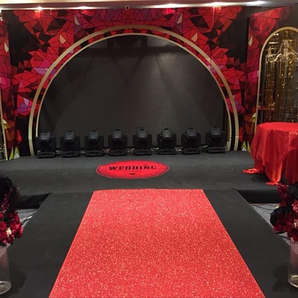 モダンでおしゃれなステージダンスフロア、結婚式の背景壁装飾フ - Flower Wall Panel のレビューと価格